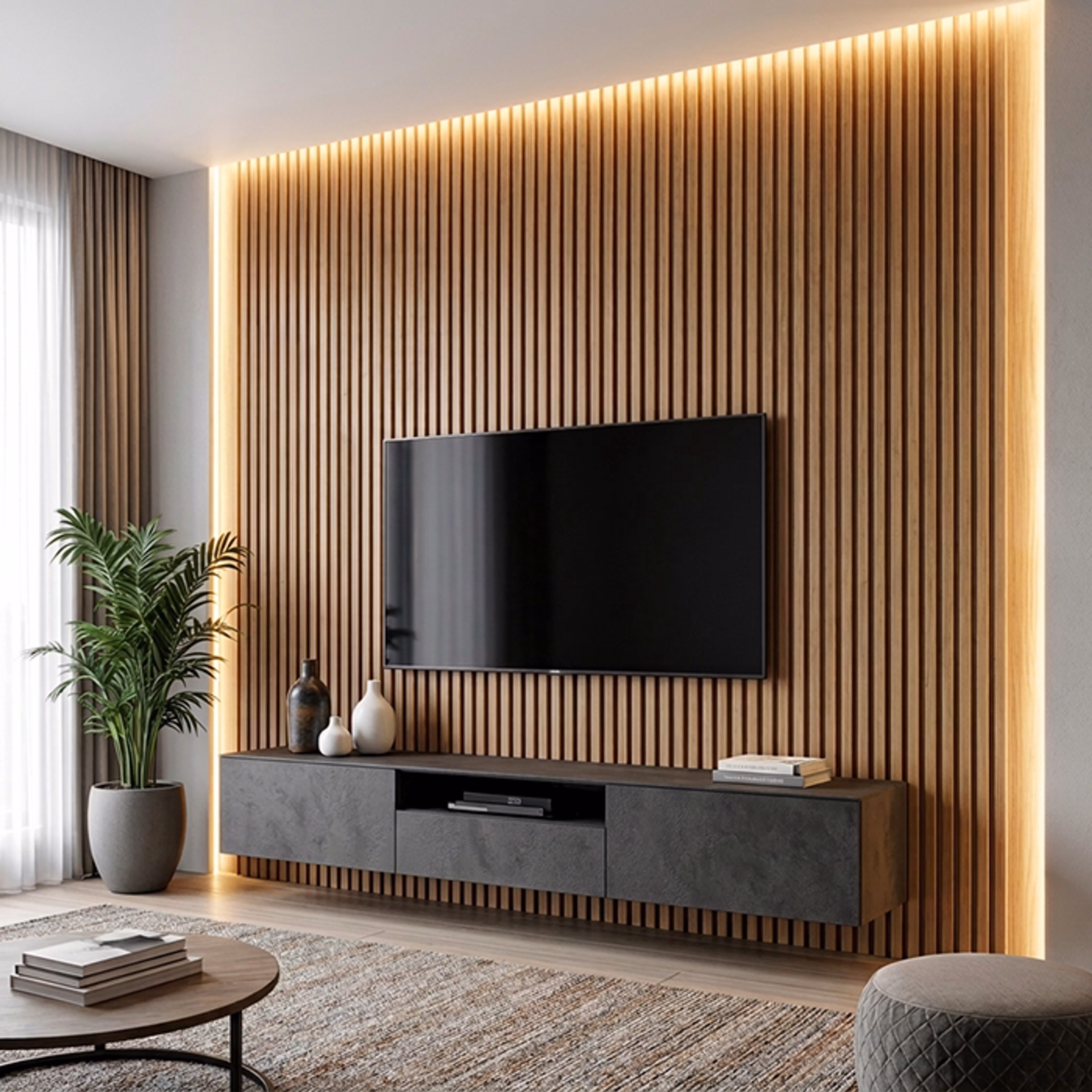Modern TV Unit and Paneling Chennai